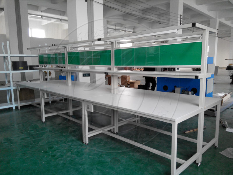 Light bench Electronic assembly work as trolley line operation table Anti-static bench stainless steel table