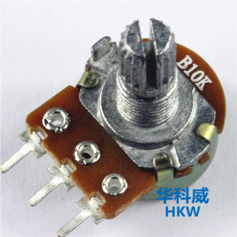 Direct selling 3-foot short handle single-link synthetic carbon film potentiometer B10K handle length 15MM variable resistor