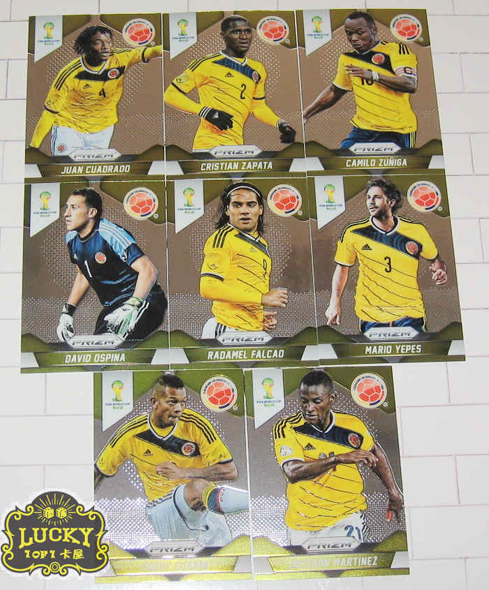 Ball Card 2014 Panini Prizm World Cup Colombia Falcao Jepez Ospina