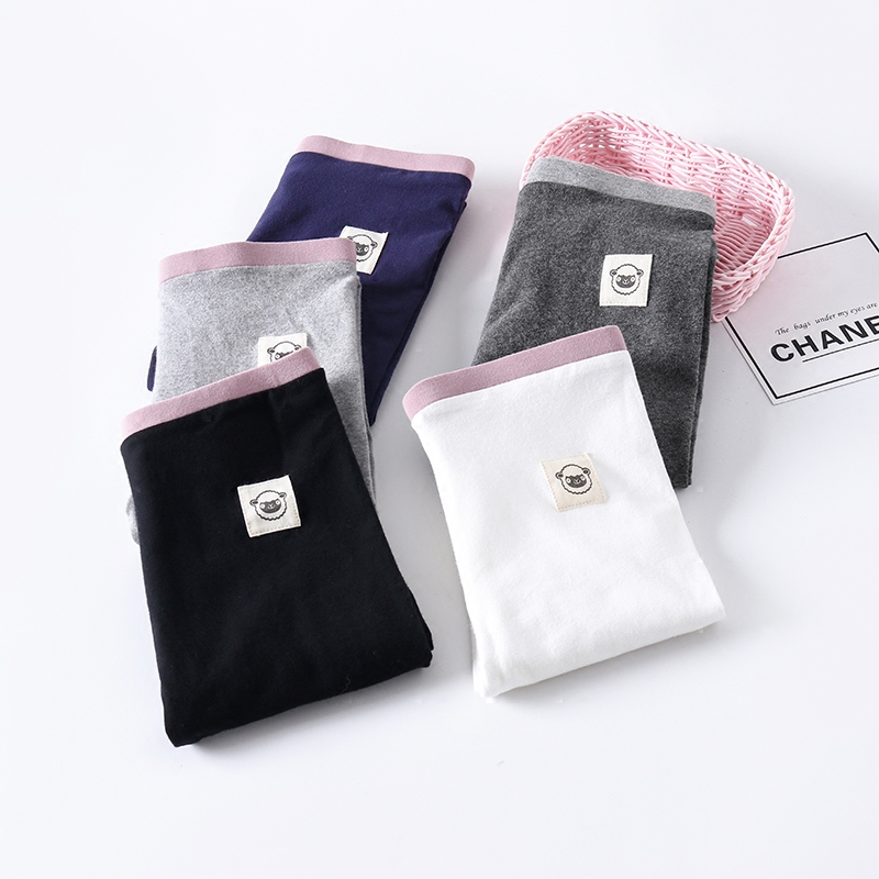 Children's Clothing Girl Inside Lap Pants 2021 Spring Fall New Children Light Grey Small Fish Baby Outside Wearing Korean Version Long Pants