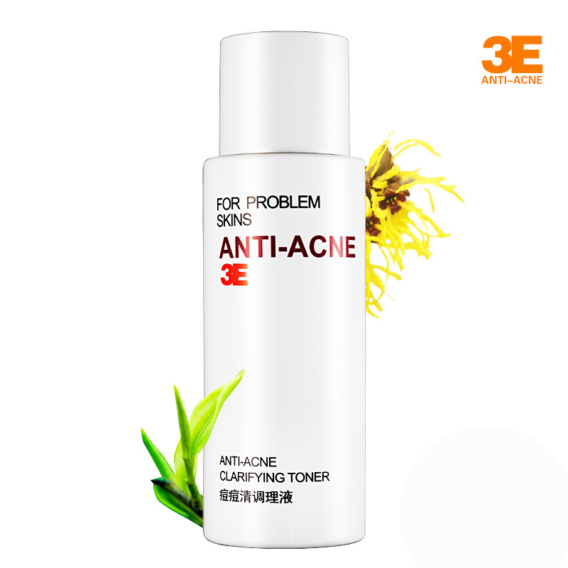 3E痘痘清调理液100ml爽肤水补水控油毛孔去痘印祛痘产品