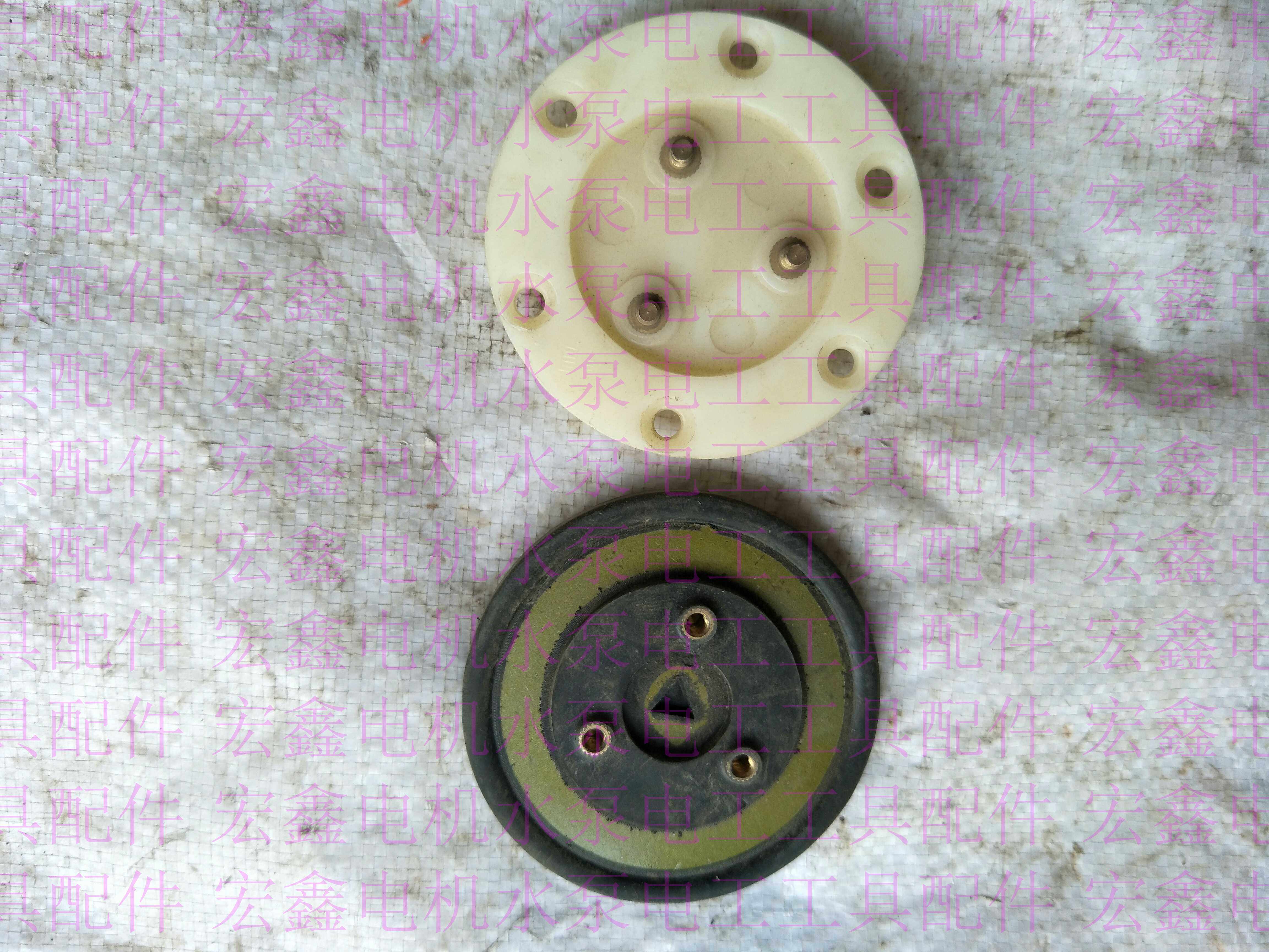 Water pump wiring board Water pump wiring post Three-eye glue board 2 2 5 5 water pump rubber wiring board round plate