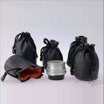 Olympus micro-SLR camera lens bag Lens bag Lens barrel protective cover handmade pure sheepskin customization