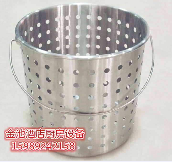 Thickened Stainless Steel Disinfection Barrel Stainless Steel Leaking Barrel Filter Barrel Lifting Barrel Flush Holes Leaking Barrel Jiang Mensan