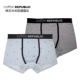 Quần lót cotton của nam giới Cotton Republic Quần lót nam giữa eo của nam Boxer Boxer Boxer Hai mảnh Quần đùi Boxer sexy cho học sinh trẻ - Nam giới