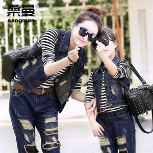 Ngắn cao bồi vest 2018 mùa xuân và mùa hè mới mỏng mỏng ve áo lỗ vest phù hợp với thủy triều