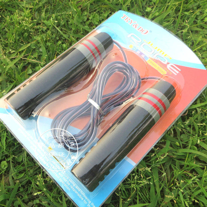 Single-person high-end bearing rope springsponge handle adult student pattern sports fitness