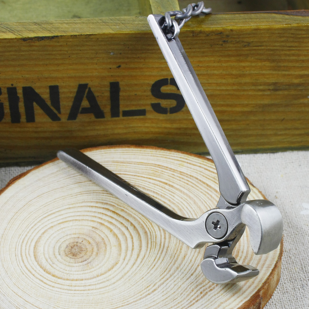Creative Mini Pliers Key Button Pendant Small Tool Pliers Miniature Hydraulic Pliers Model Keyring Ornament