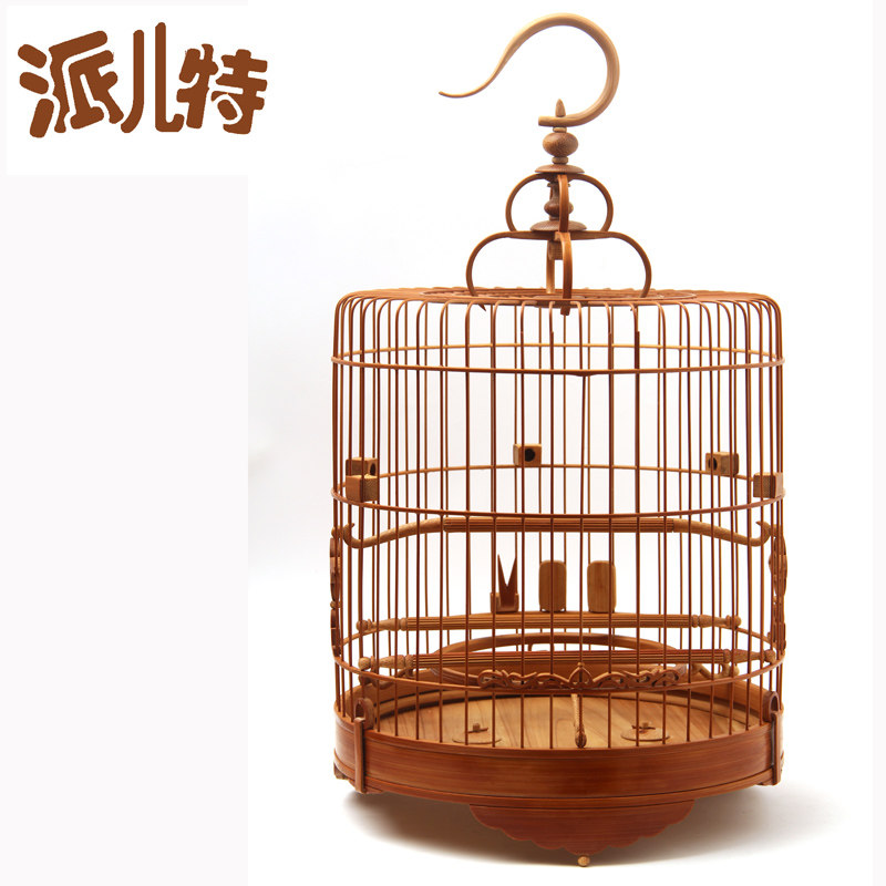 General shoulder Guangdong small bird cage such as Acacia bird embroidered eye bird old bamboo hand made birdcage Guangdong production