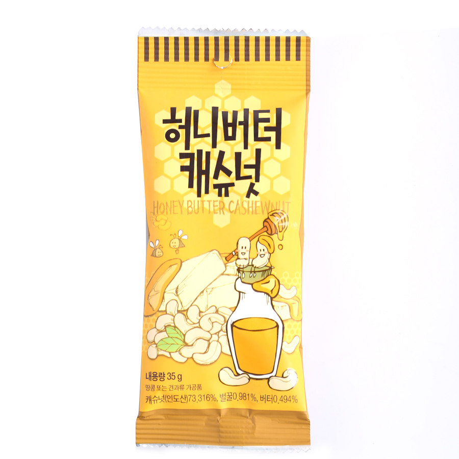【天猫超市】韩国进口零食品gilim蜂蜜黄油腰果35g 休闲零食坚果
