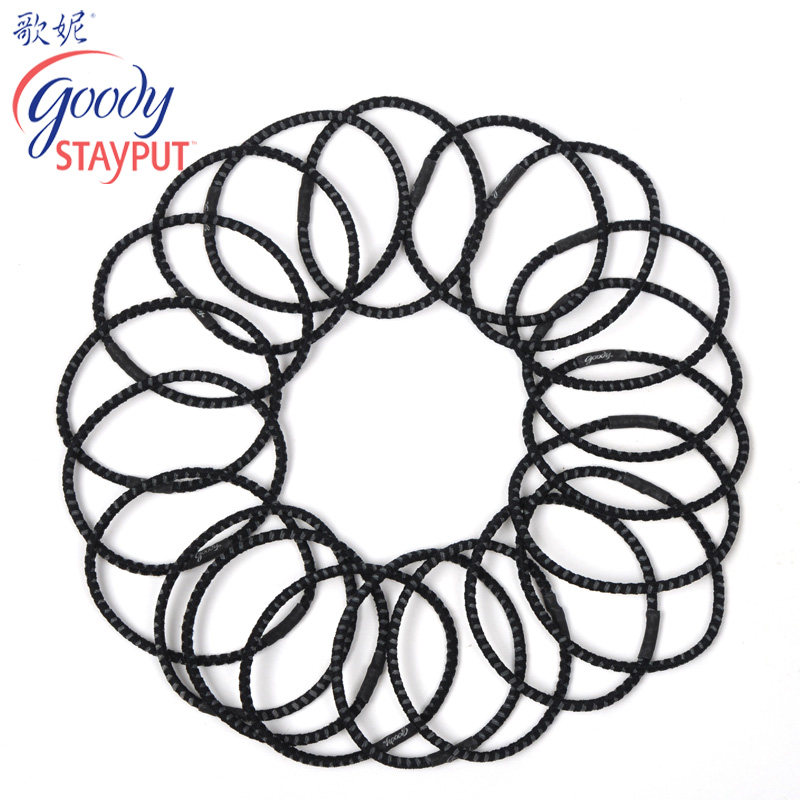 美国进口 歌妮goody发圈 stayput技术防滑皮筋 细款 升级发绳20根