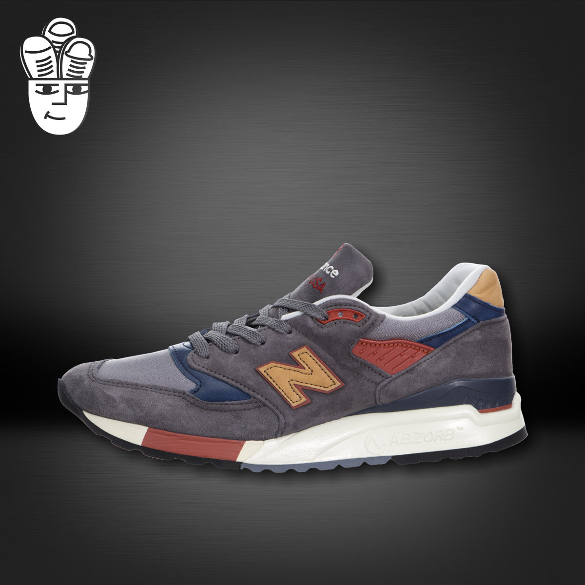 New Balance 998 美产限量 男子复古跑鞋 总统慢跑鞋 运动休闲鞋