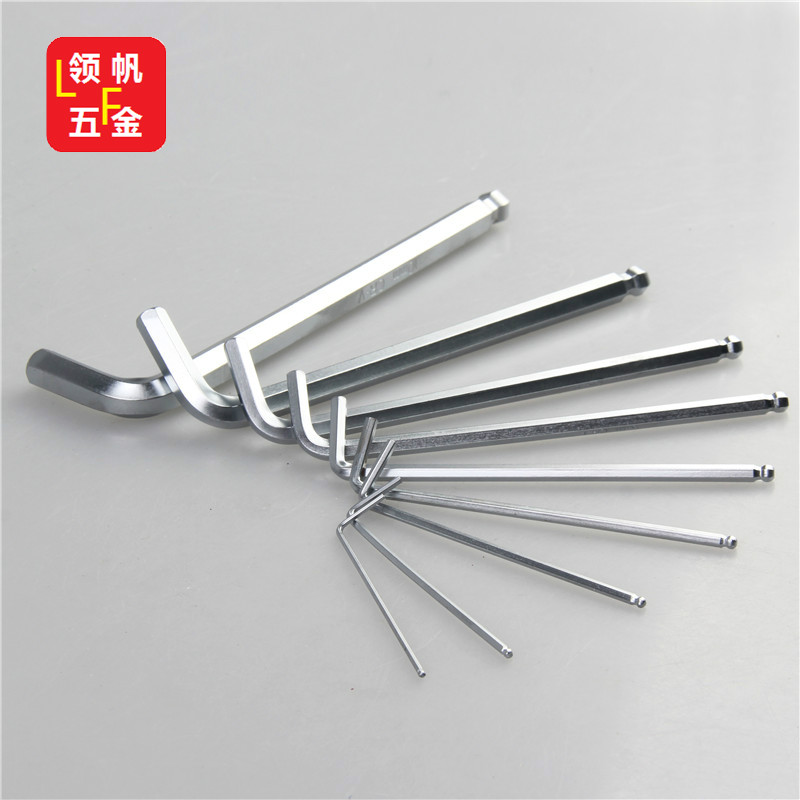 Chrome Vanadium Steel SubLight Special Length Lengthened Single Inner Hexagon Wrench 1 5mm2mm3mm4mm5mm6mm8mm10mm