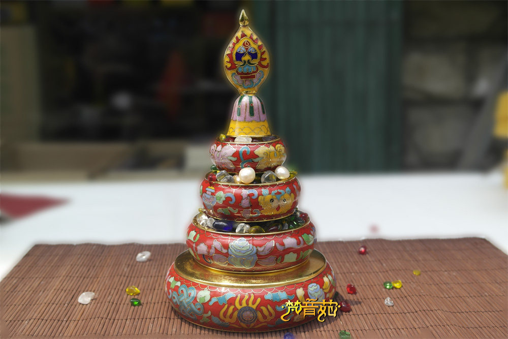 Sanskrit Court True Pink View Tylan Jingtai Blue Manzaman Tea Roe Small Number of red copper tyres for goods to be provided with