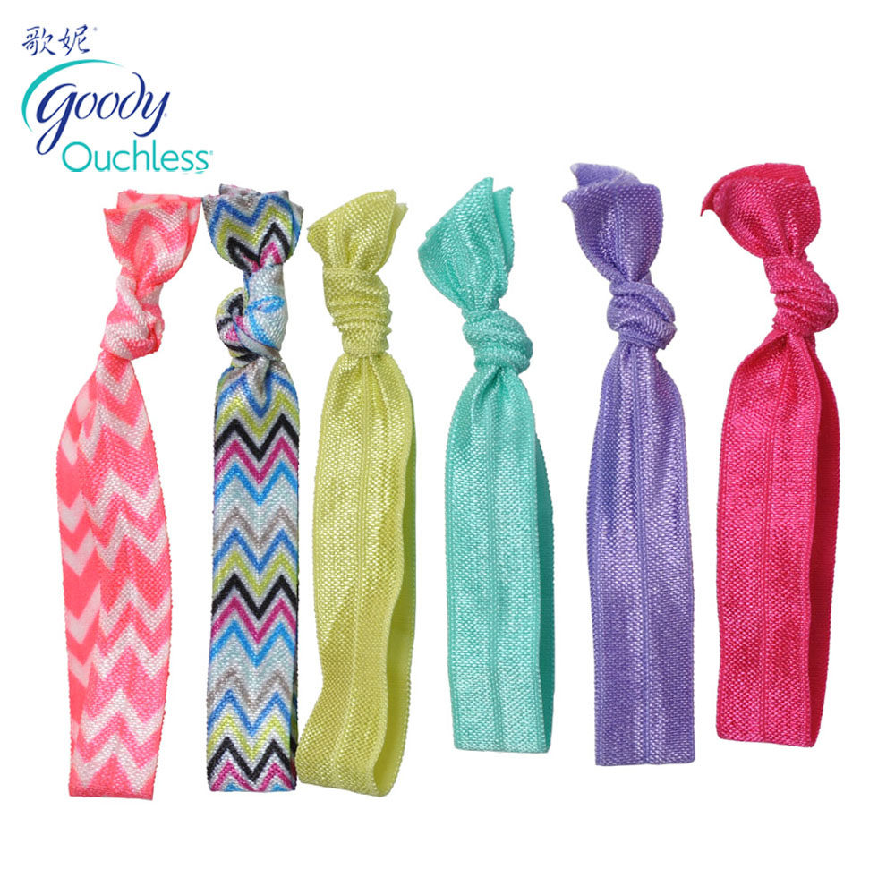 Goody/歌妮美国进口  双用发圈 女孩打结手环 丝光 无痕 3条