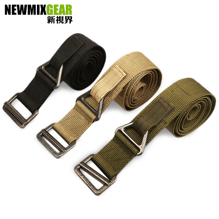 Tactical belt rescue vertical canvas nylon belt rope reduction training men to extend fat sub fat fat fat fat fat fat fat fat fat fat fat equipment