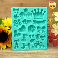 Khuôn làm bánh Crown Butterfly Liquid Silicone Mold Fondant Cake Chocolate Handmade Soap Soap - Tự làm khuôn nướng khuôn bánh kẹp