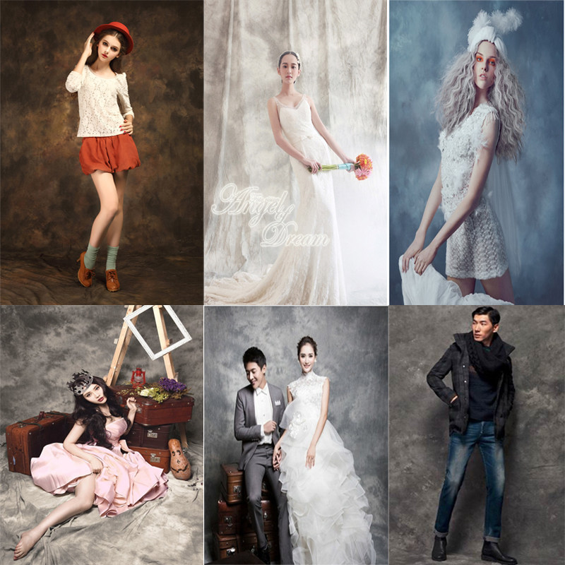 Thick tie-dye cloth gray background cloth Taobao cloth photography cloth Girl oil painting background photography props portrait