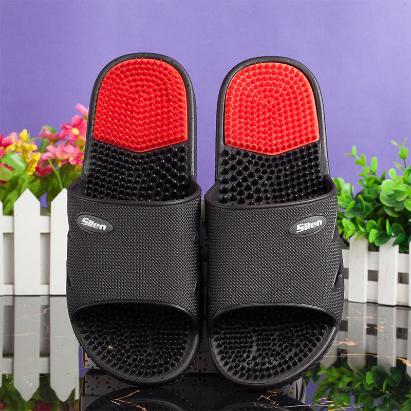 【天猫超市】兴伦拼接按摩男拖深蓝1618兴伦拼接按摩男拖深蓝1618