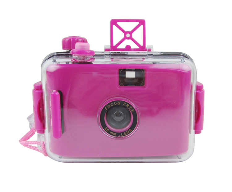 Vibrato waterproof camera thick shell super cute waterproof 4 meters multi-color can be selected rose red