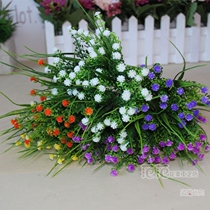 Simulation single star Milano grass small flower fake flower plastic flower living room bedroom decoration shooting props floral art