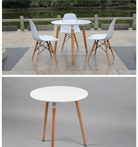 Round table home dining table and chair Imus Nordic rectangular table modern simple negotiation round table small family table
