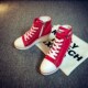 Korean ulzzang wedge canvas shoes 8 cm high heel Korean style zipper lace high top inner heightening casual women's shoes