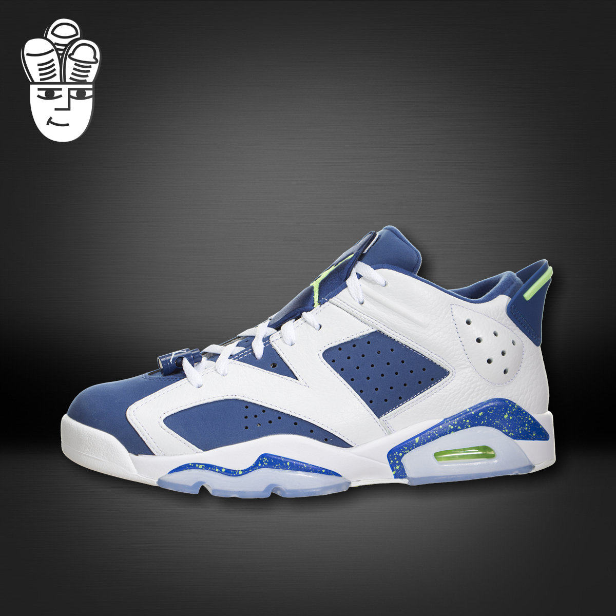 Air Jordan 6 Low Insignia Blue AJ男子低帮篮球鞋 白蓝限量
