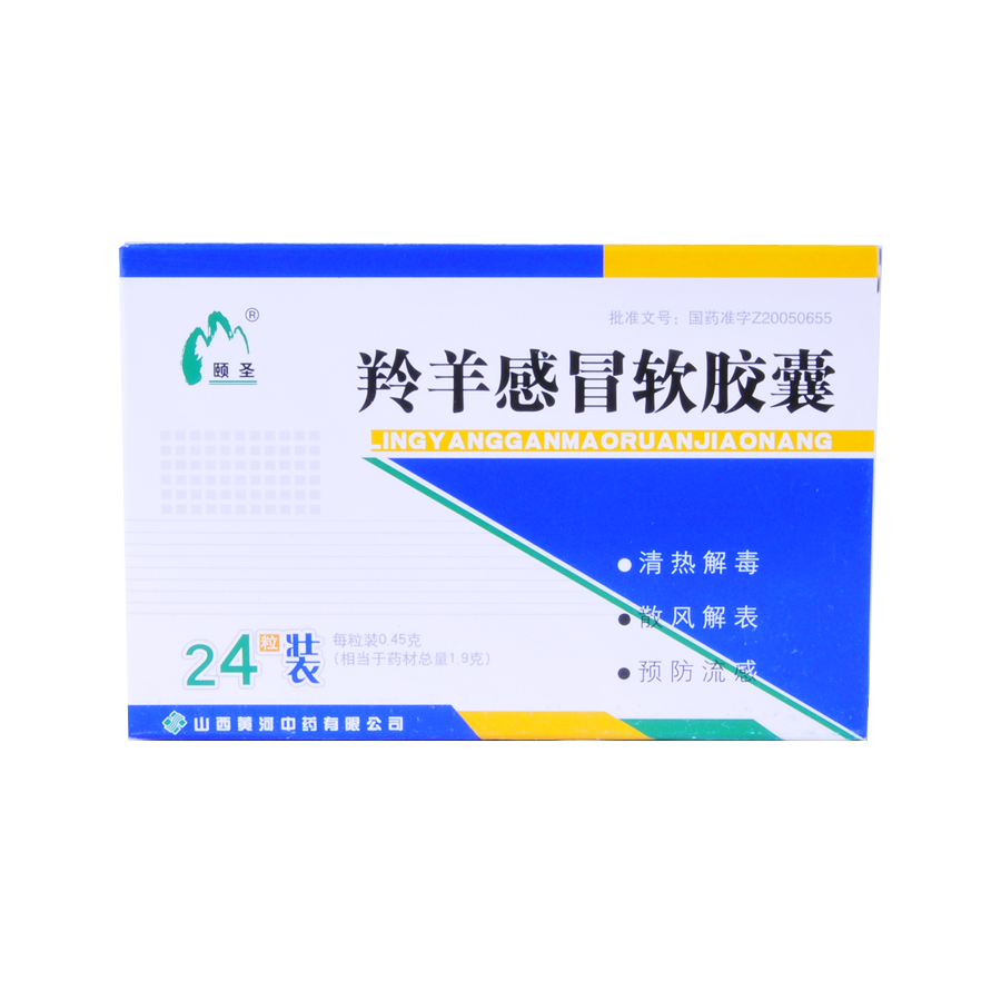 颐圣 羚羊感冒软胶囊 0.45g*24粒/盒
