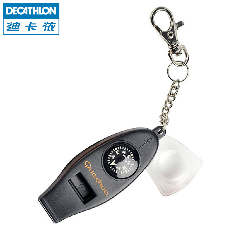 迪卡侬 户外 多功能指南针 求生哨 口哨 温度计放大镜 GEONAUTE