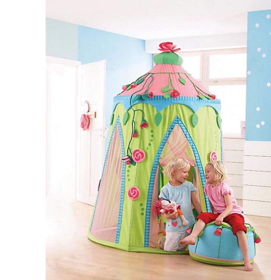 Generation German HABA Haba tent game house 8160 rose fairy Flowers Ring Tent Garden Princess Dream