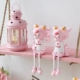 Màu hồng dễ thương cô gái trái tim để bàn trang trí phòng bố trí nhà phòng khách net tường đỏ trang trí sinh nhật món quà phòng ngủ đẹp cho nữ Trang trí nội thất