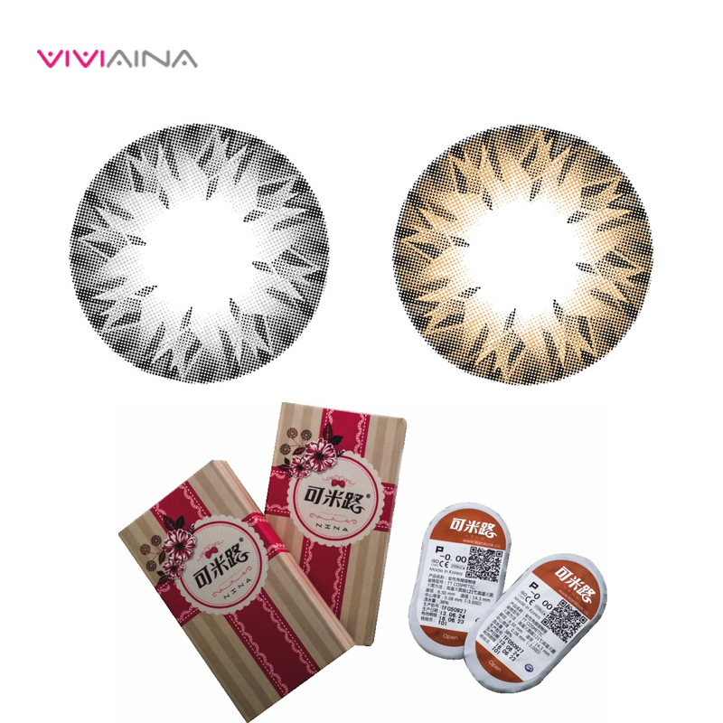 Viviaina薇薇爱 可米路 妮娜 晶钻混血年抛美瞳彩色隐形眼镜1片ll