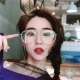 Gương cận thị 2018 kính gương học sinh avinator ếch gương khung lớn phẳng có thể được trang bị khung cận thị tròng kính cận đổi màu Kính