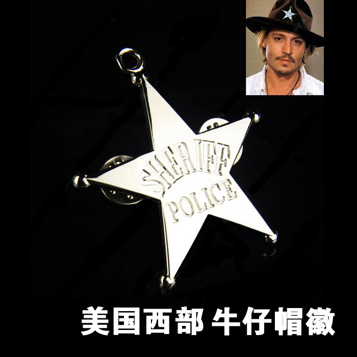 Metal Badge Cap Emblem American Western Denim Hat Badge American Western Denim Metal Cap Emblem