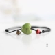 [Trái tim màu đào] đơn giản phổ biến handmade DIY gốm handmade vòng chân cô gái trang sức nhỏ bán trực tiếp 170 vòng chân bạc tây tạng Vòng chân
