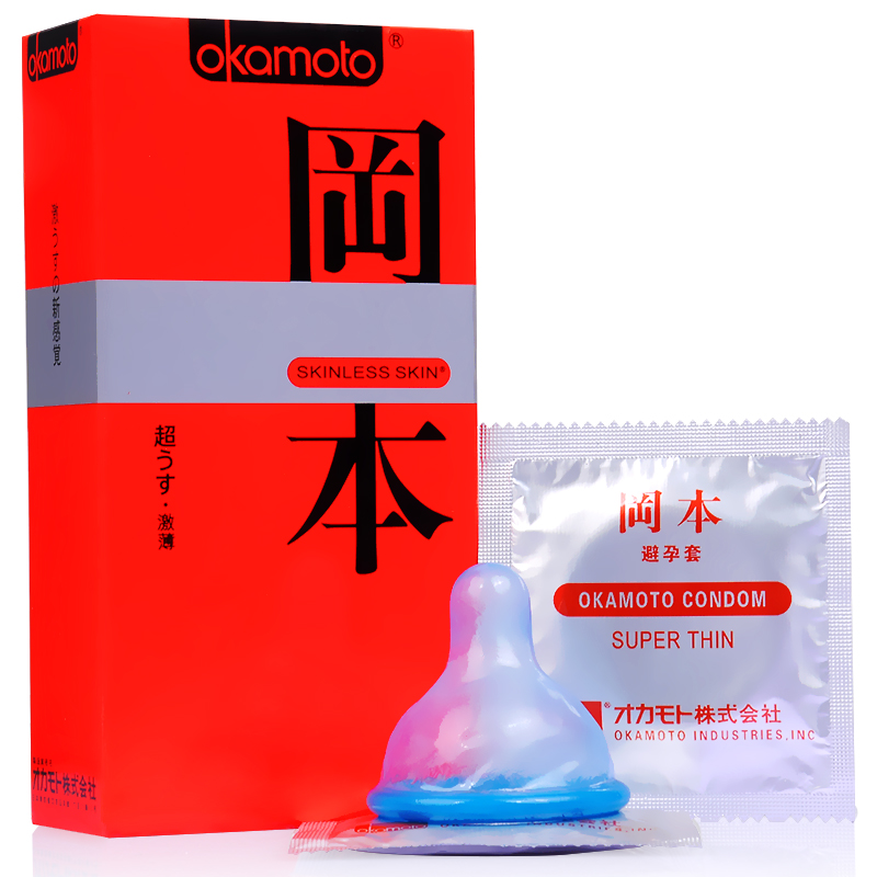 冈本避孕套 激薄装10只超薄超润滑安全套情趣型计生成人性用品byt
