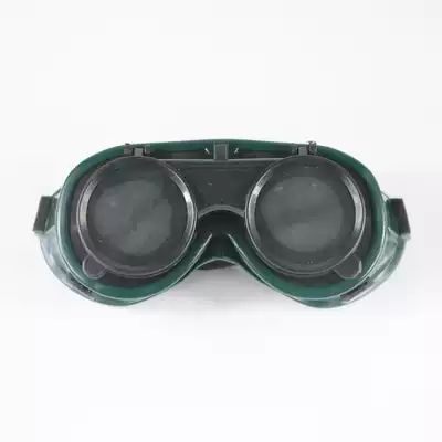 Yile brand double-turn electric welding glasses welding gas welding copper mirror double-layer lens white and black 3021