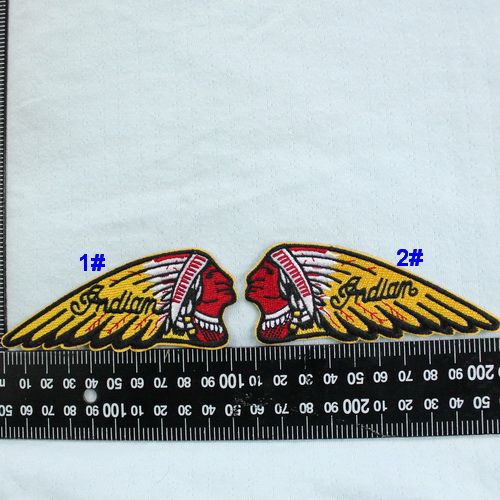 Heart embroidery YD07 Indian long feather feather embroidery punk rock feather feather rubber cloth patch