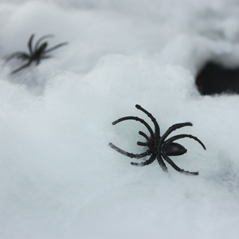 Halloween Decorations Bar Scene Decoration Props Spider Silk Spider Web Accessories Spider Cotton Ribbon Spider