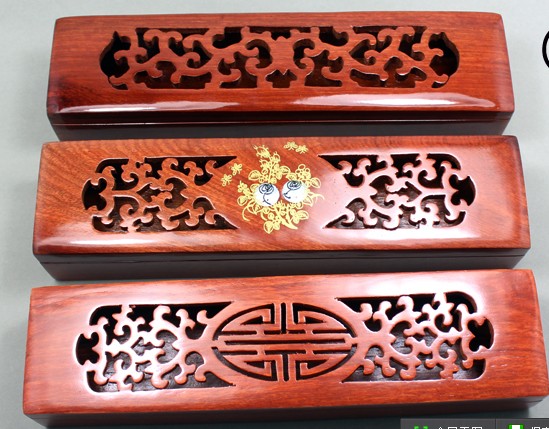 Lavender Wire Box Vietnamese Red Wood Line Fragrant Boxes Vietnamese Flowers Pear Hollowed-out Inlaid Bay Wire Incense Box Chopsticks box