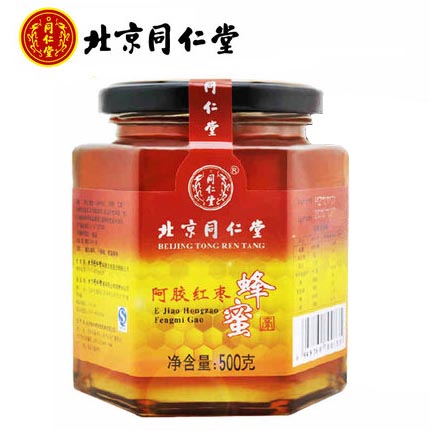 北京同仁堂 阿胶红枣蜂蜜膏500g 护生堂