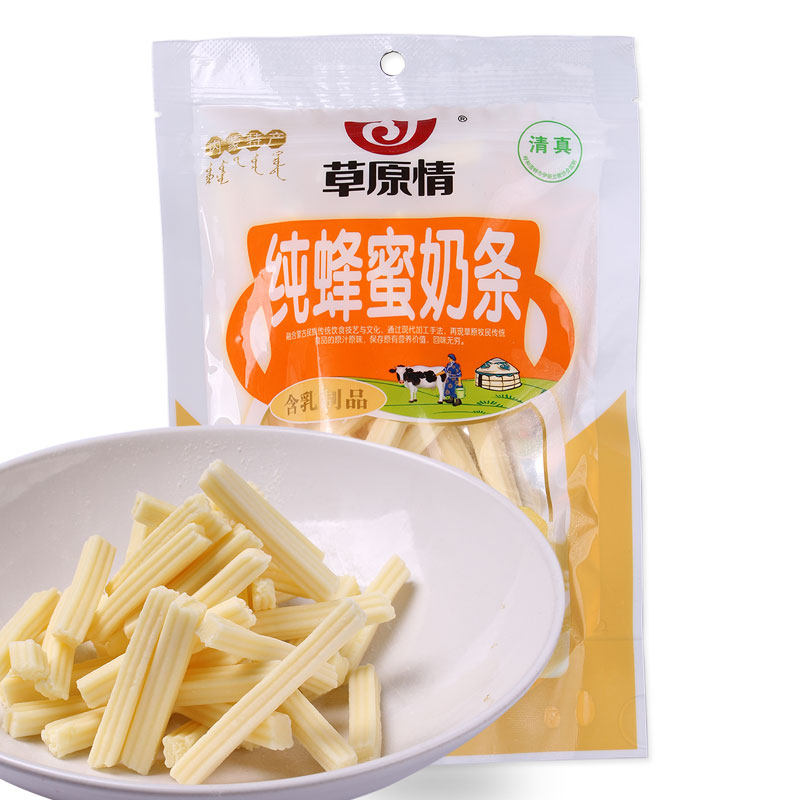 【天猫超市】草原情蜂蜜/酸奶奶条150g内蒙古特产奶制品清真食品