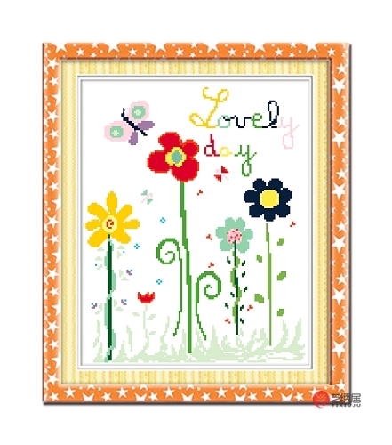 Precision printing DMC Cross Embroidery kit*Flower world(HC2757)