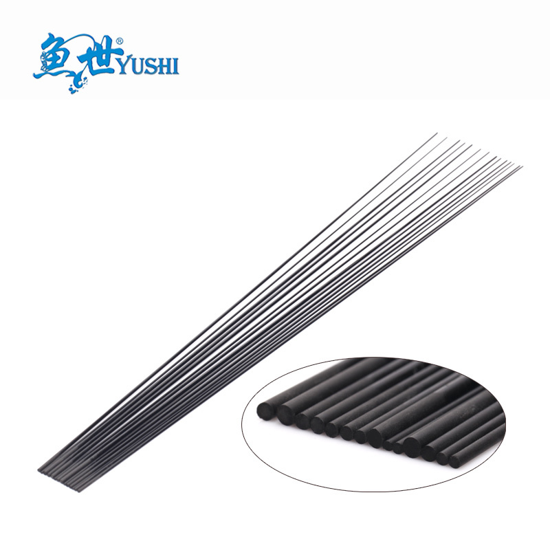 Fish World Short Section Hand Rod Carbon Matching Section Stream Rod Matching Section Carbon First Section Solid Carbon Rod Tip Length 45cm