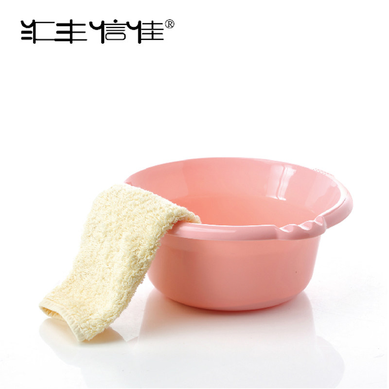 【天猫超市】汇丰信佳 小号带倾口 塑料脸盆面盆 25cm 颜色随机