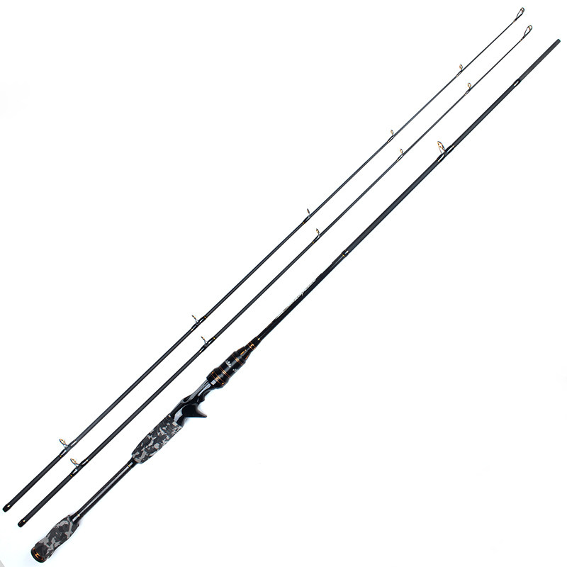 Carbon double slightly road Apole 2 1 m 2 4 m M MH Double pole Slightly Gun Handle Straight Shank Road Subsea Bass Fish Teething