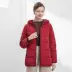 Áo khoác ba lỗ cho nữ trung niên và bà mẹ già 2018 mới trùm đầu ấm áp cộng với size mùa đông TB18558 - Xuống áo khoác Xuống áo khoác