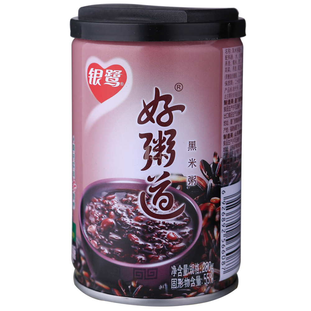 银鹭好粥道黑米粥280g/罐装 一号店经典即食粥五谷速食罐装正品