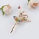 Phiên bản Hàn Quốc của nữ diễn viên ballerina thời trang nhỏ vẻ đẹp trâm cài dễ thương vẻ đẹp đơn giản boutonniere trang sức ngực mới - Trâm cài trâm cài áo Trâm cài